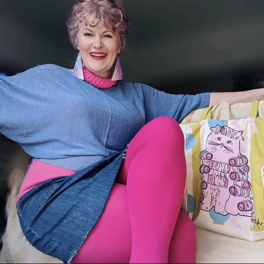 SNAG Opaque Raspberry Pie Tights