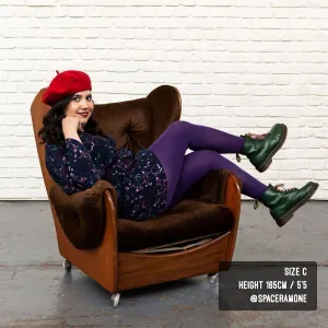 SNAG Opaque Suffragette Purple Tights
