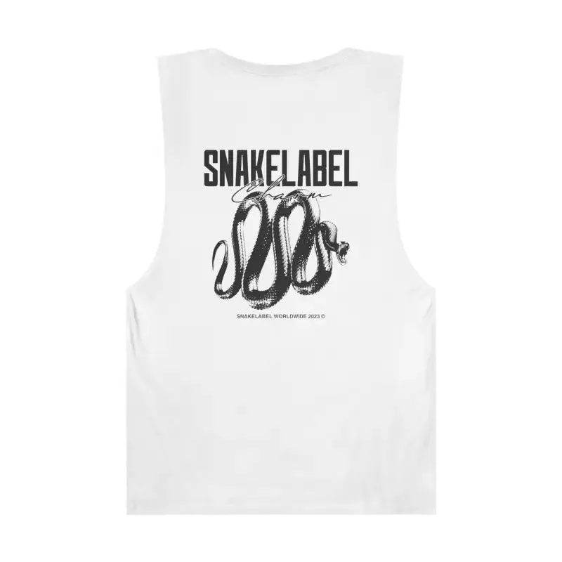 Snake Unisex Barnard Tank with Sleeveless Design & Combed Cotton Fabric for Gym Workouts