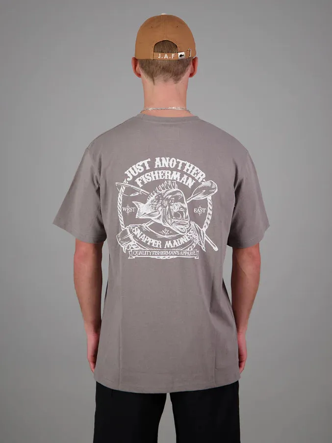 Snapper Madness Tee Grey
