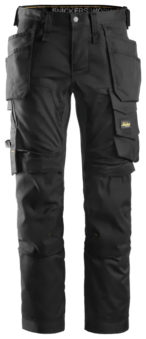 Snickers Stretch Trousers Black/Black