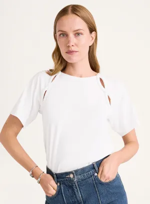 Solace Jersey Top in White