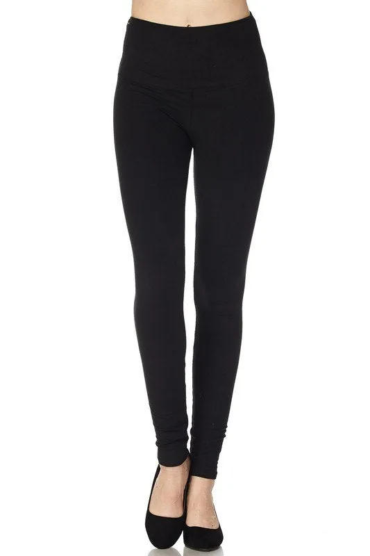 Solid Black Plus Size Leggings