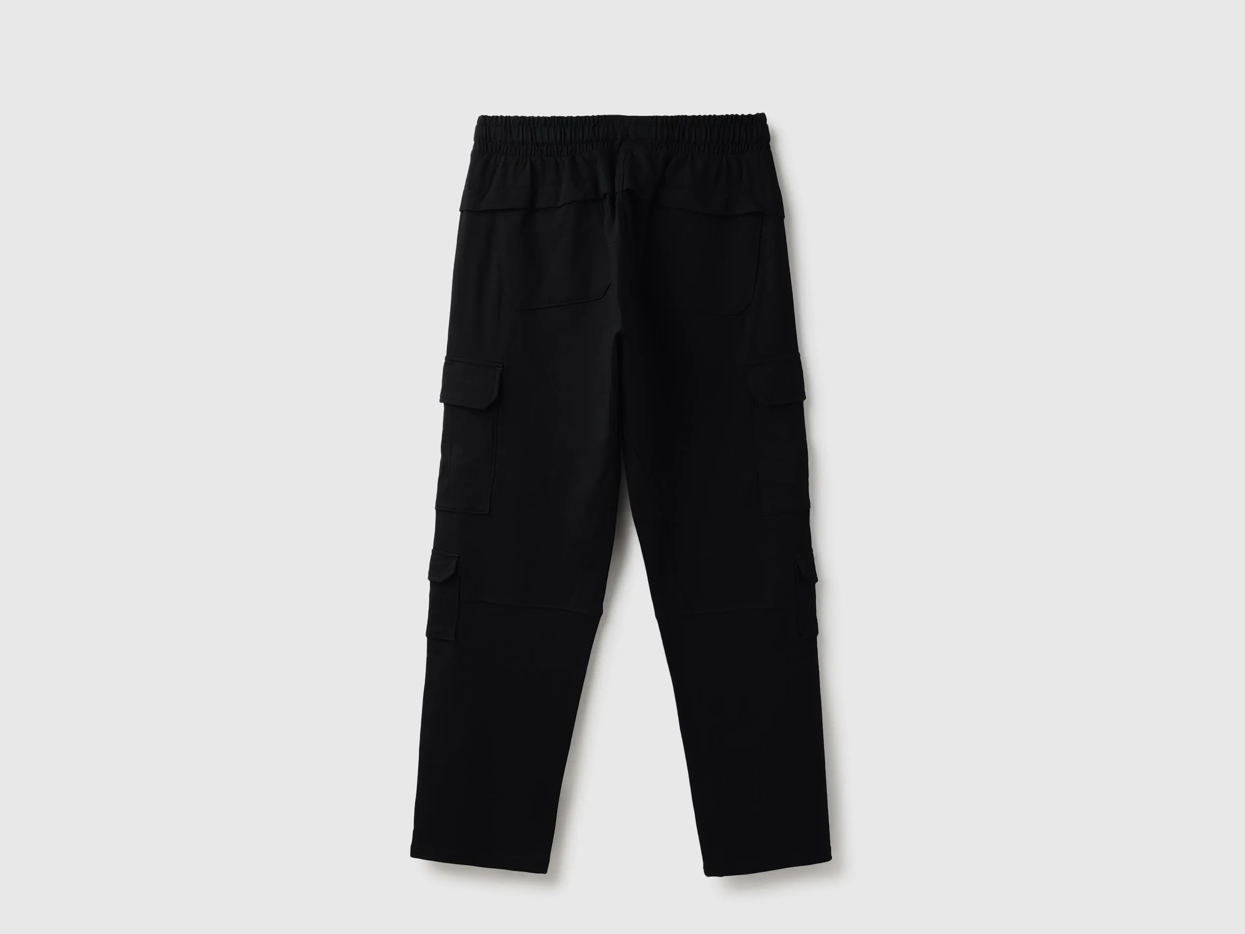 Solid Cargo Fit Trousers