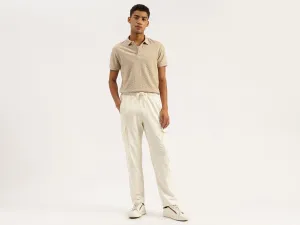 Solid Cargo Fit Trousers