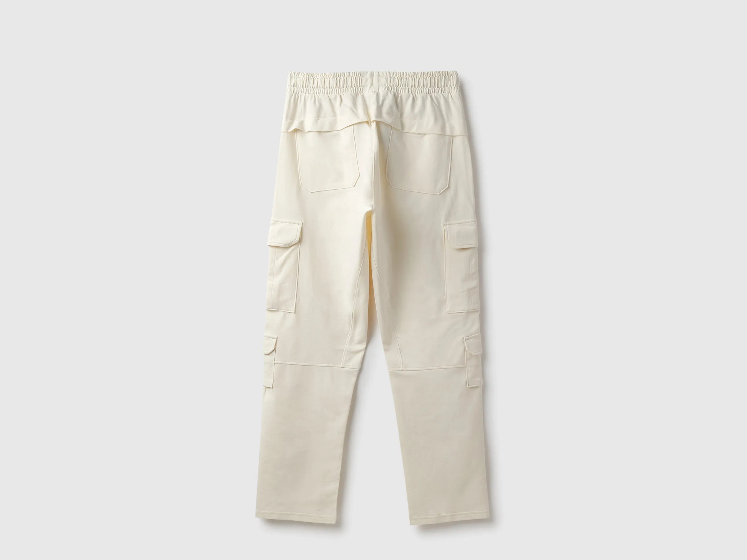 Solid Cargo Fit Trousers
