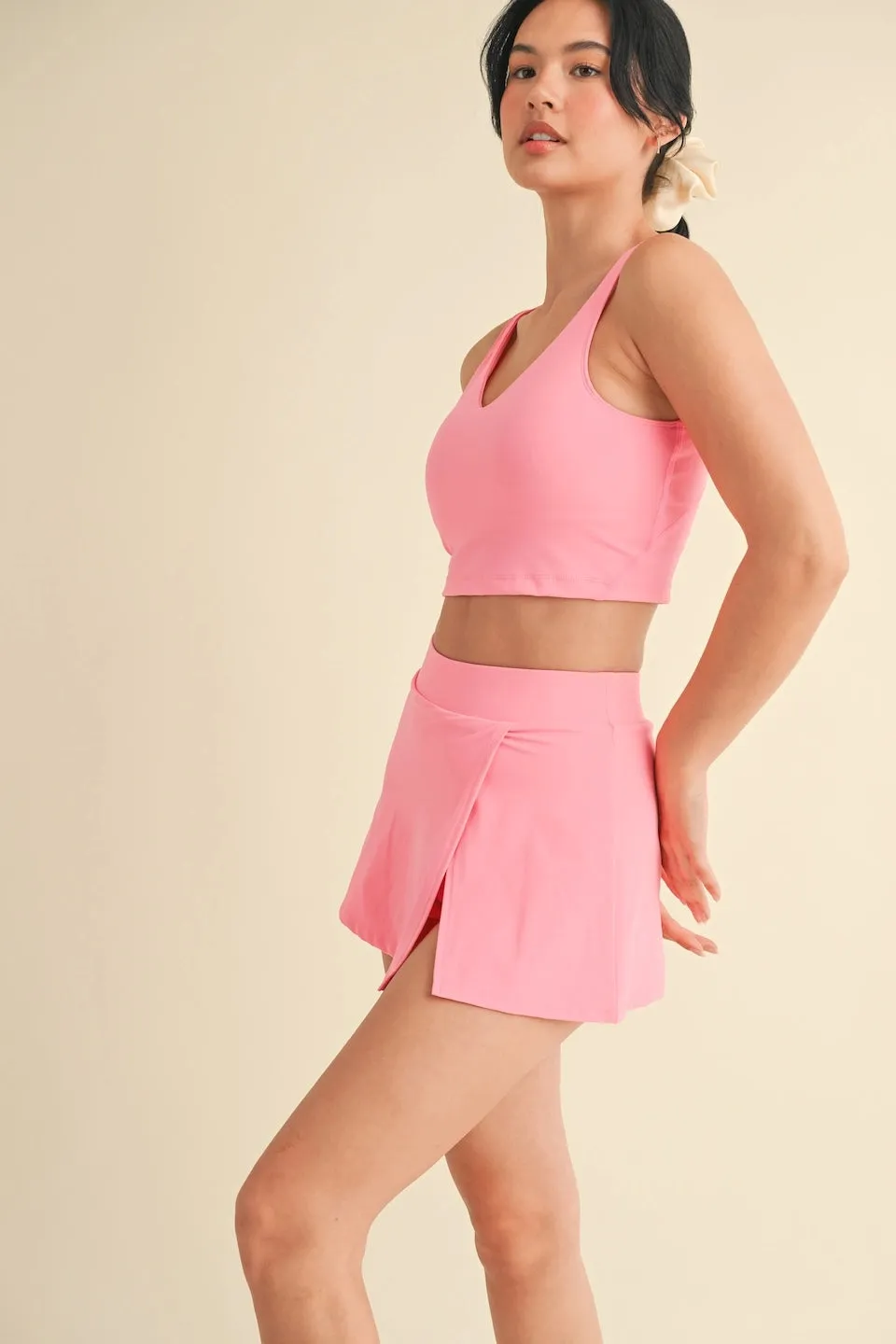 Something Like That Aligned Performance Tank in Hot Pink