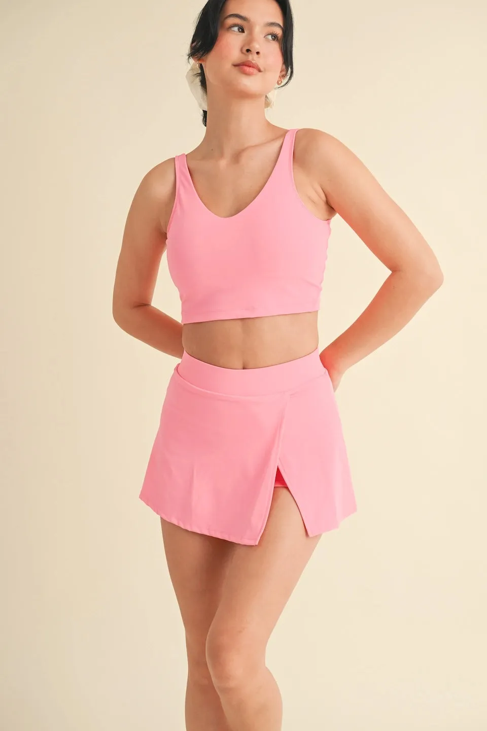 Something Like That Aligned Performance Tank in Hot Pink