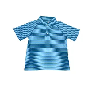 Southbound Polo - Blue Combo Mini Stripe