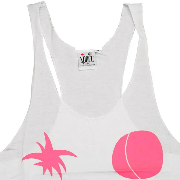 Space Ibiza Native Logo Women's White Tanktop