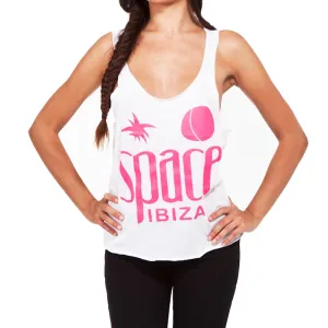 Space Ibiza Native Logo Women's White Tanktop