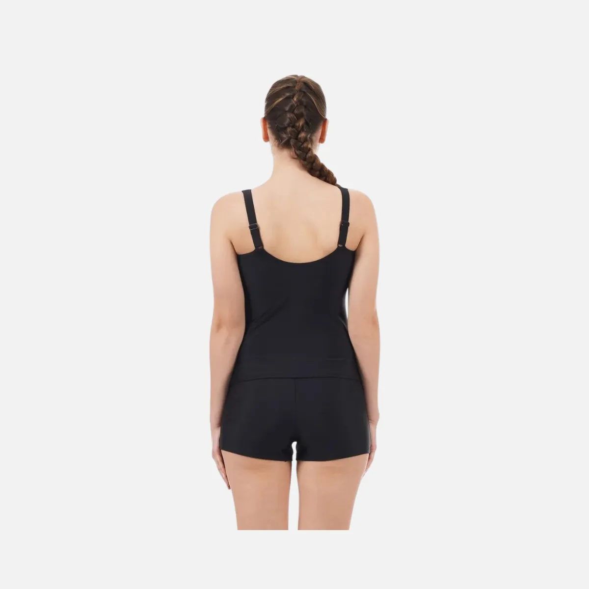 Speedo Penny Tankini Women's Swimwear 2pc -Black/White/Chroma Blue