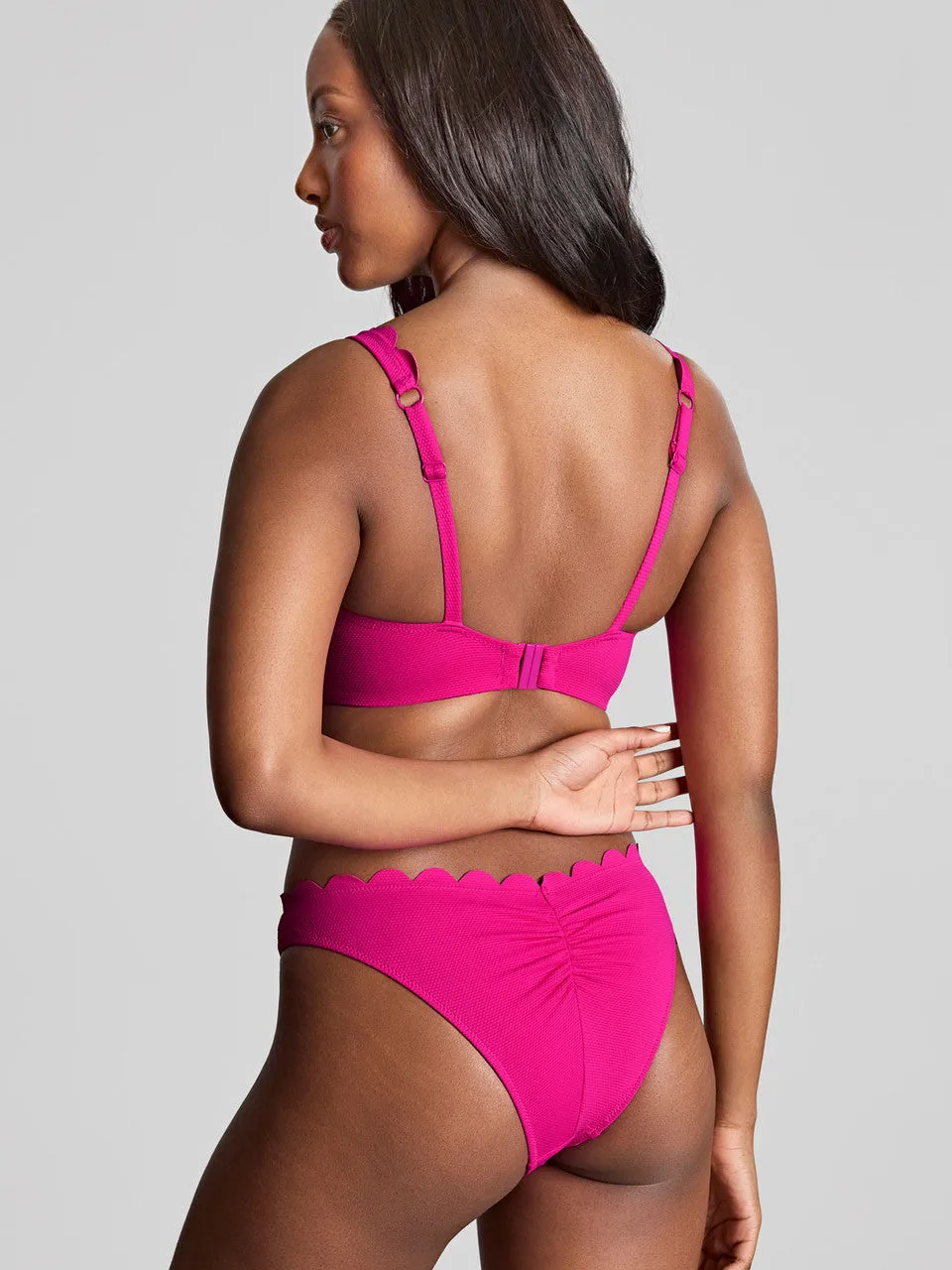 Spirit Brazillian Bikini Bottom In Magenta - Panache