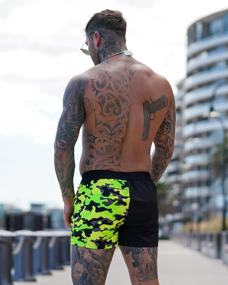 Split Camo Hyper Yellow  - 3"