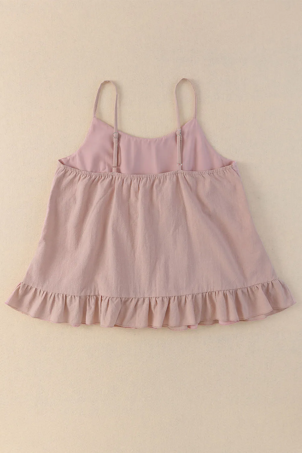 Split Second Tiered Ruffle Tank Top