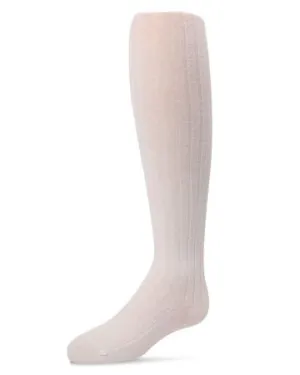 Spot-On Basics Girls Ribbed Cotton Sweater Tights - Cream SP-3405