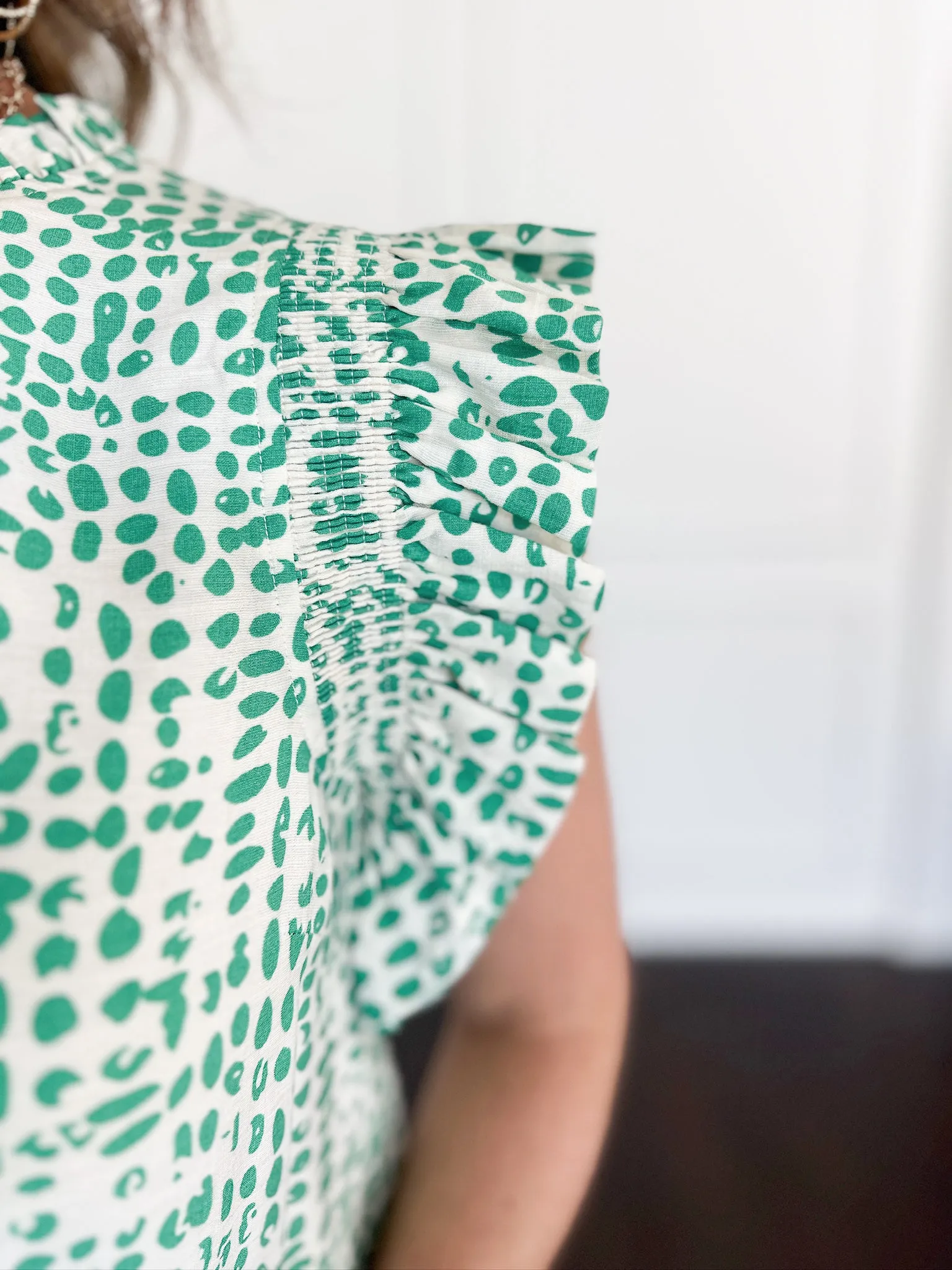 Spot On Flutter Sleeve Blouse