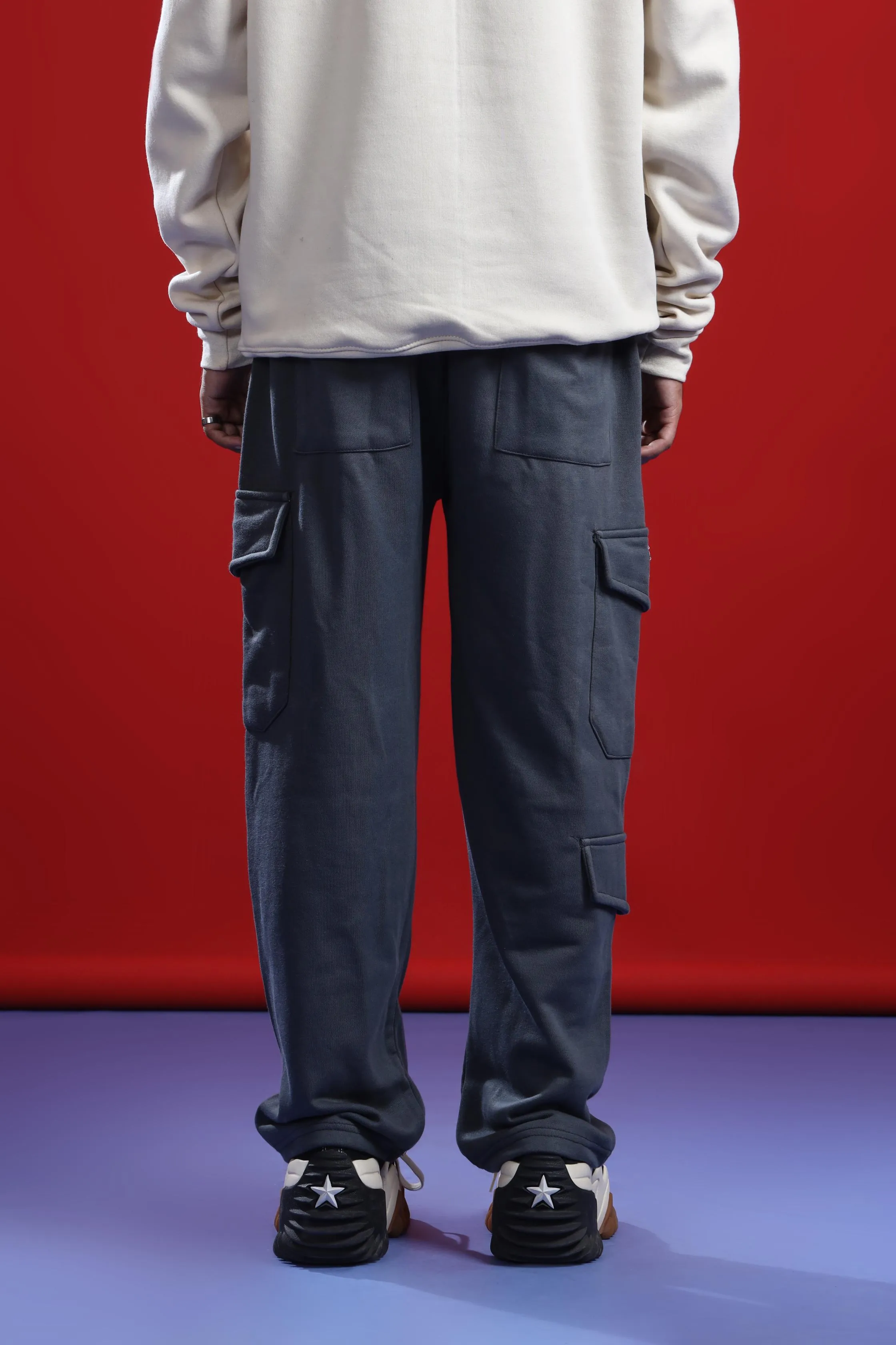 STEEL GRAY CARGO TROUSER