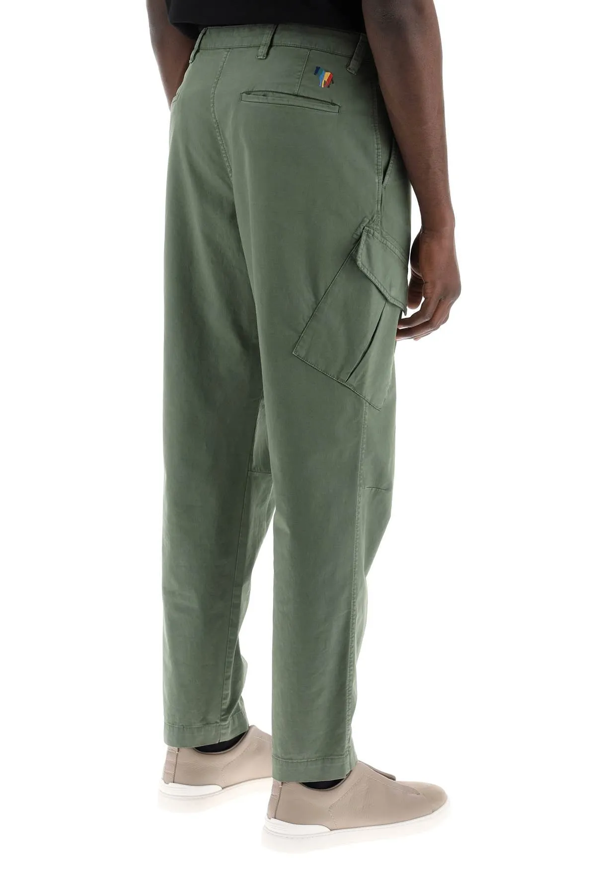stretch cotton cargo pants for men/w