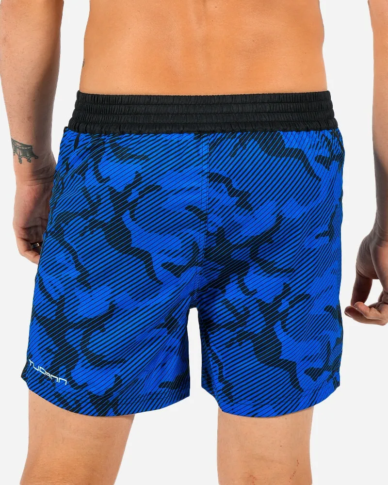 Striped Camo Blue  - 5"