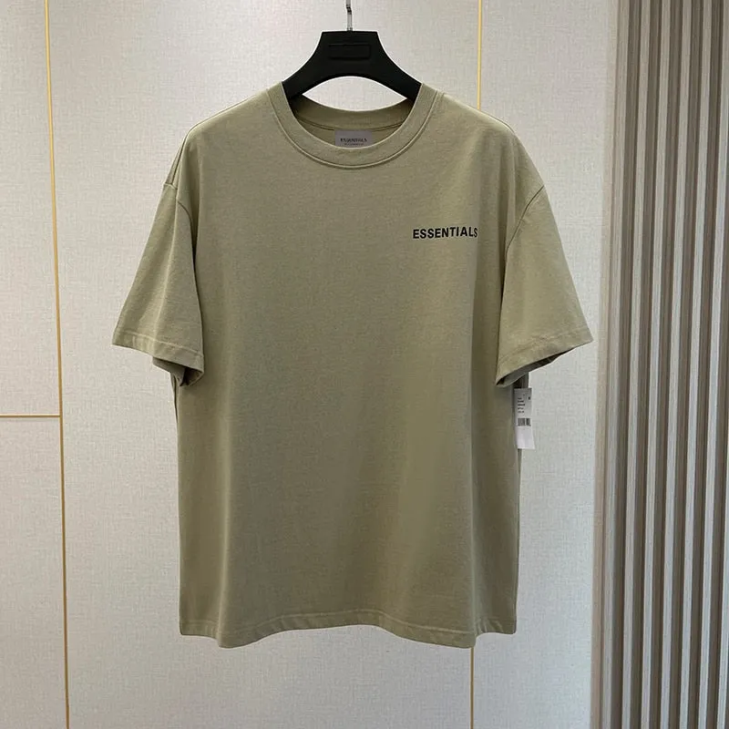 Summer New Essentials T-Shirts High street Hip-Hop Style 100% Cotton Quality Men and Women Oversized Sport T-Shirt