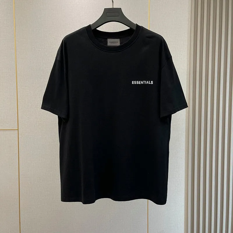 Summer New Essentials T-Shirts High street Hip-Hop Style 100% Cotton Quality Men and Women Oversized Sport T-Shirt