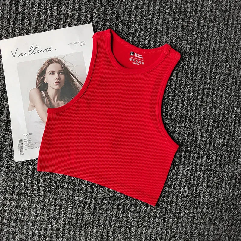 Summer Seamless Push Up  Y2k tops Beautiful Sport Sexy Tank Top Mallas Casual Woman Corset Top