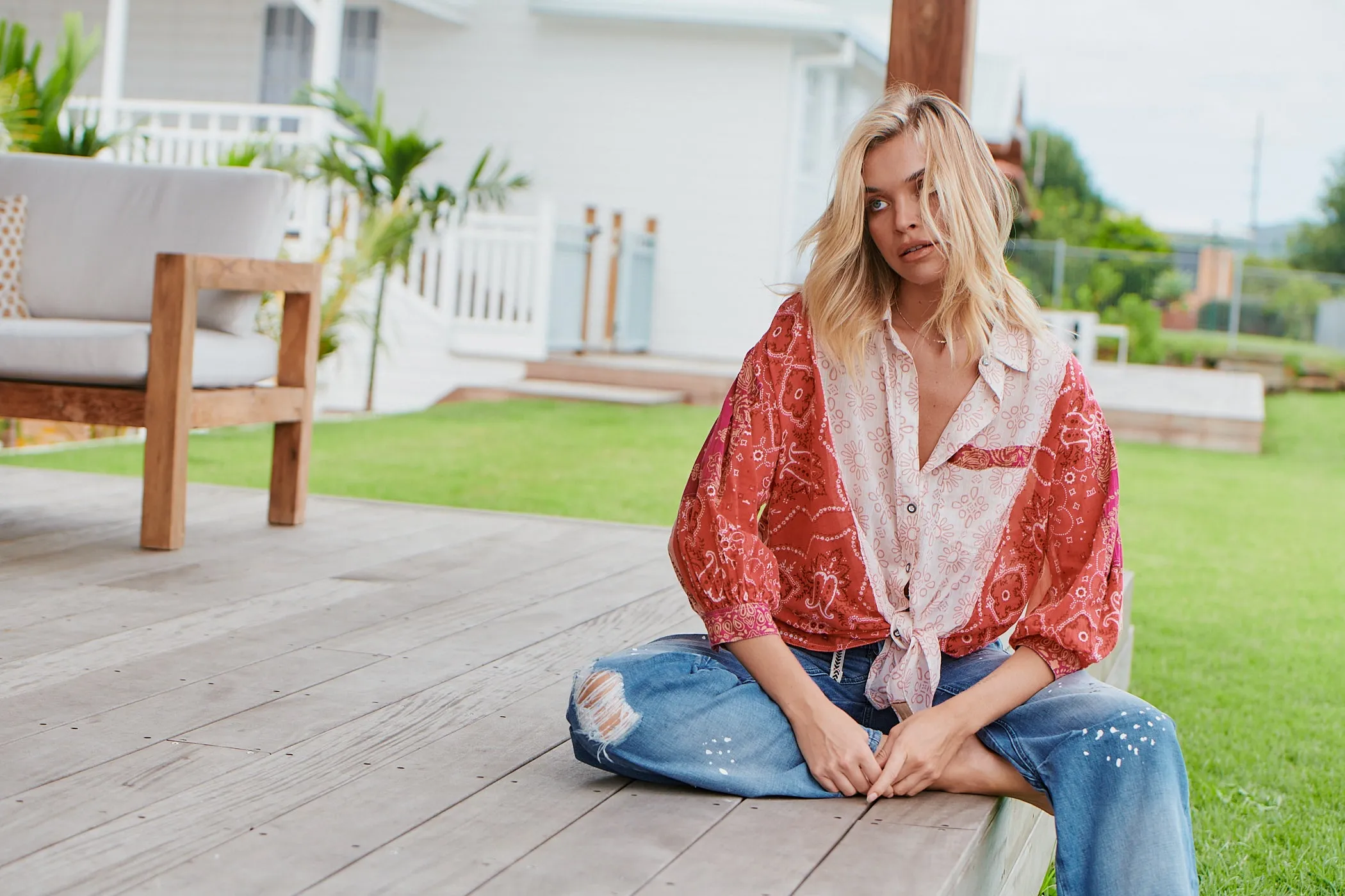 Sun Valley Bandana Tunic~ Free People