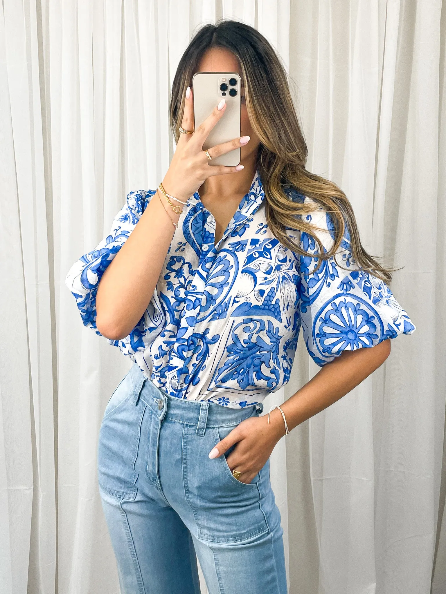 SUNI BLOUSE - BLUE