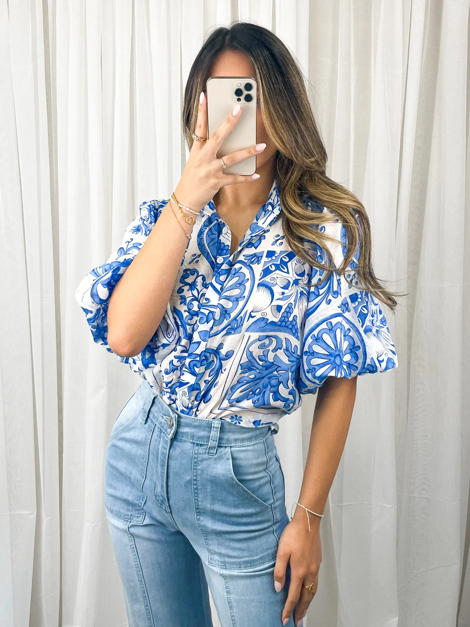 SUNI BLOUSE - BLUE
