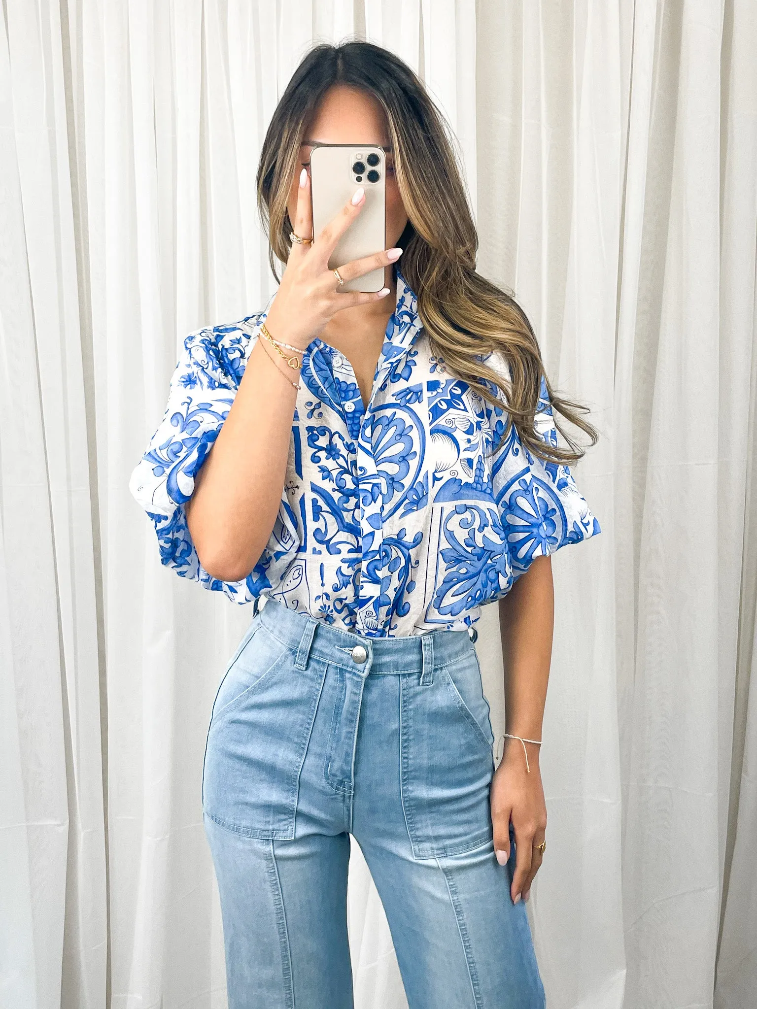 SUNI BLOUSE - BLUE