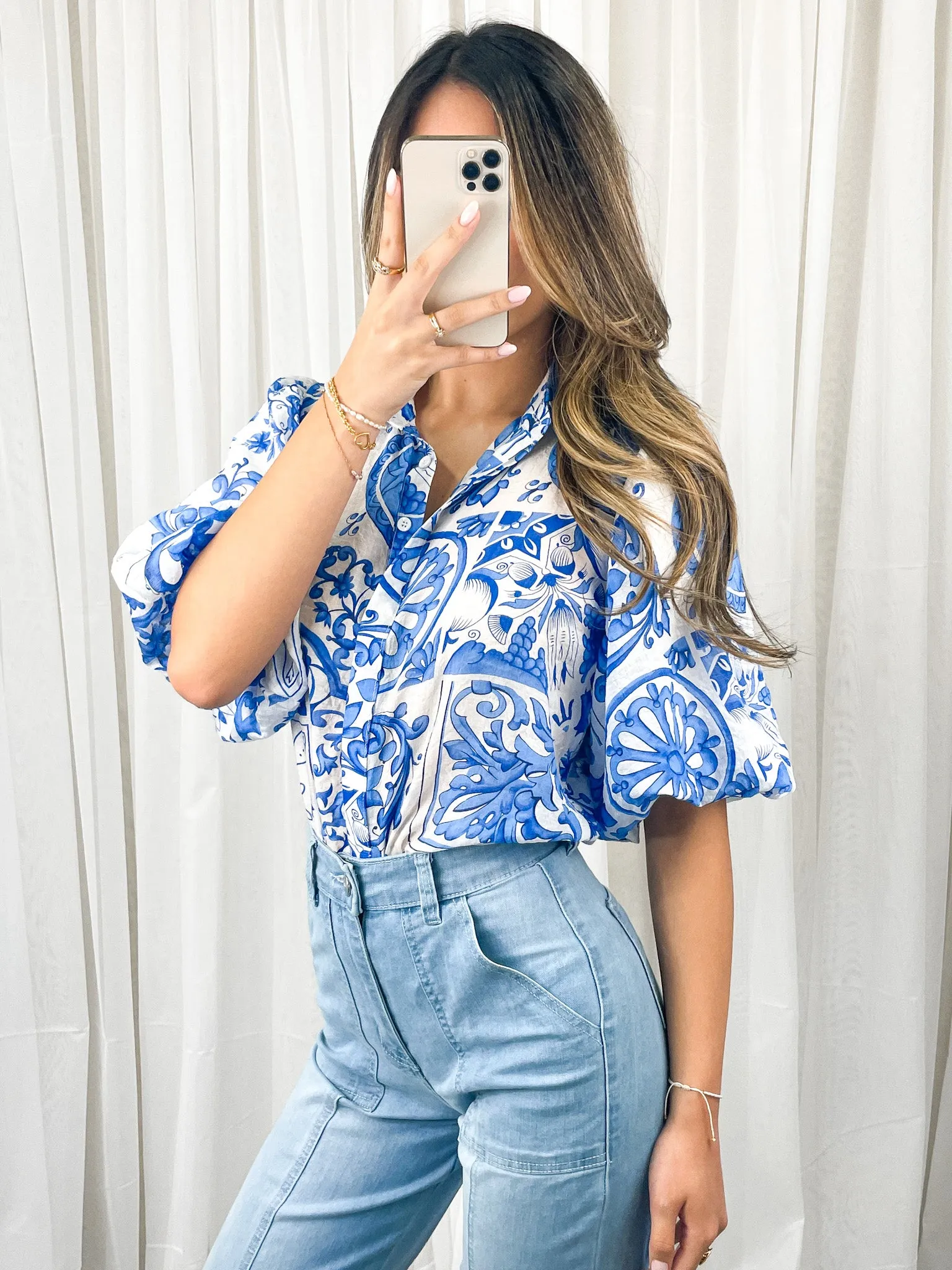 SUNI BLOUSE - BLUE