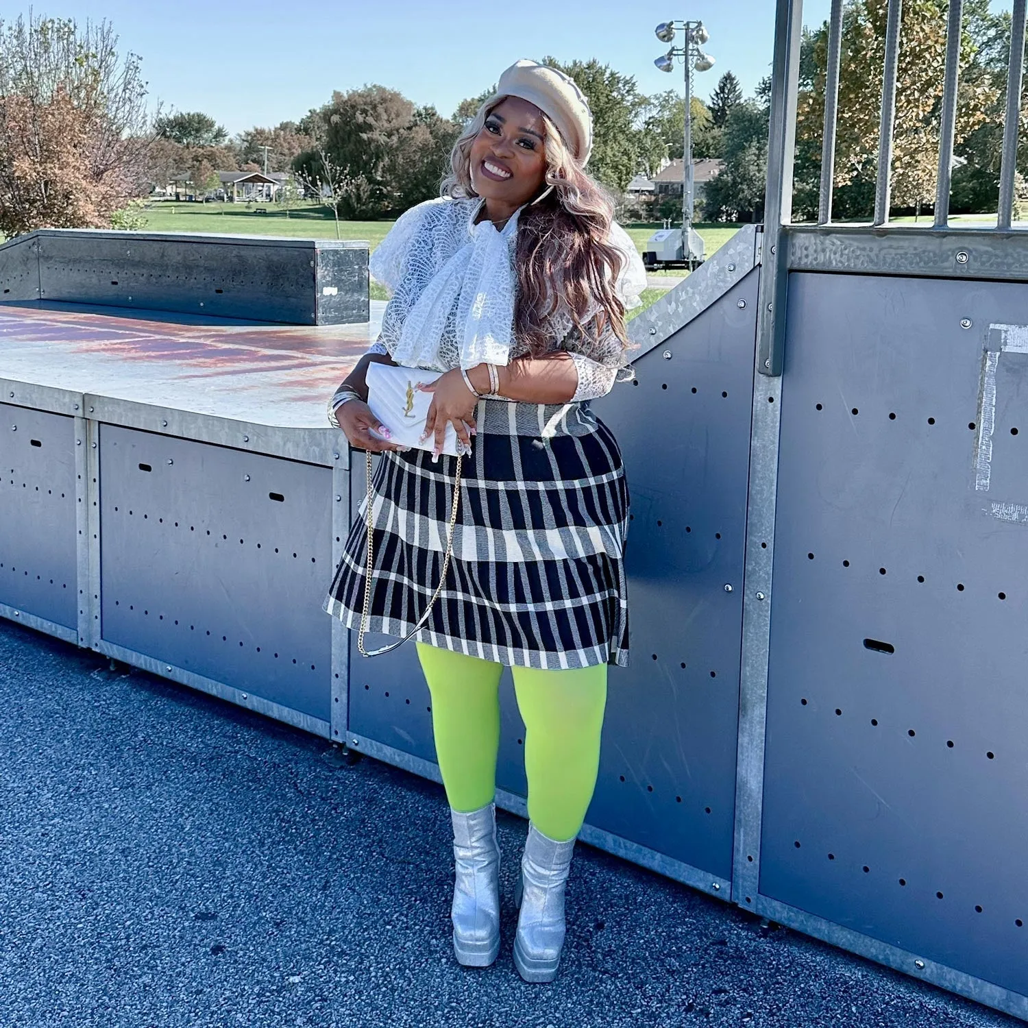 Super Opaque Tights - Apple
