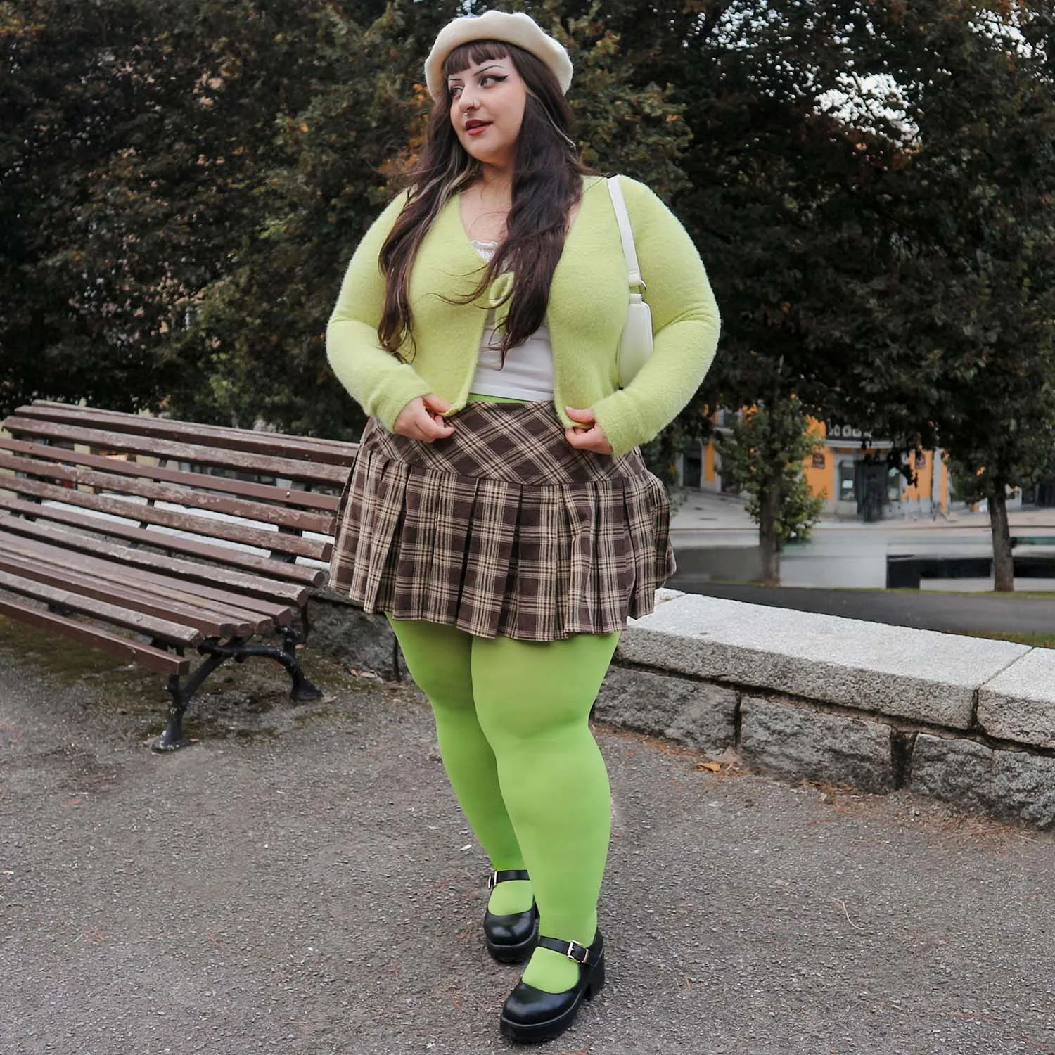 Super Opaque Tights - Apple