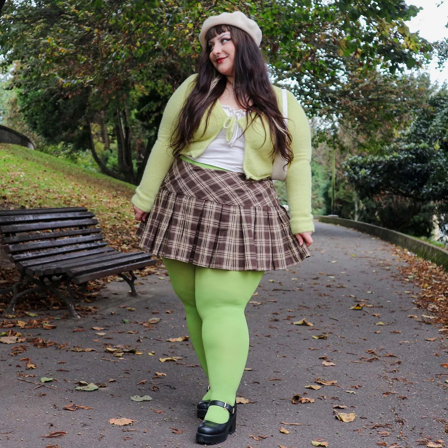 Super Opaque Tights - Apple