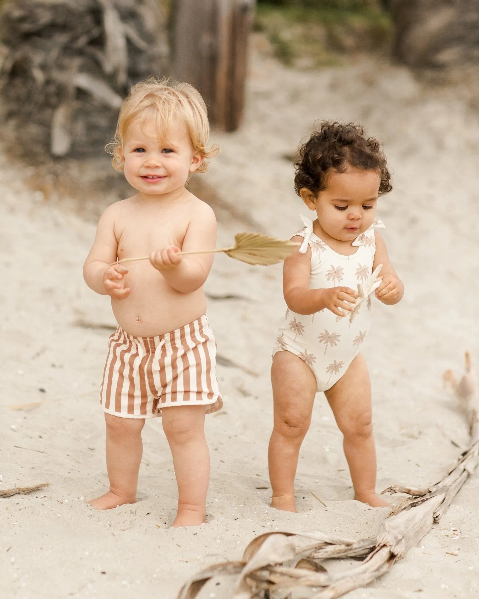 Swim Trunk || Clay Stripe