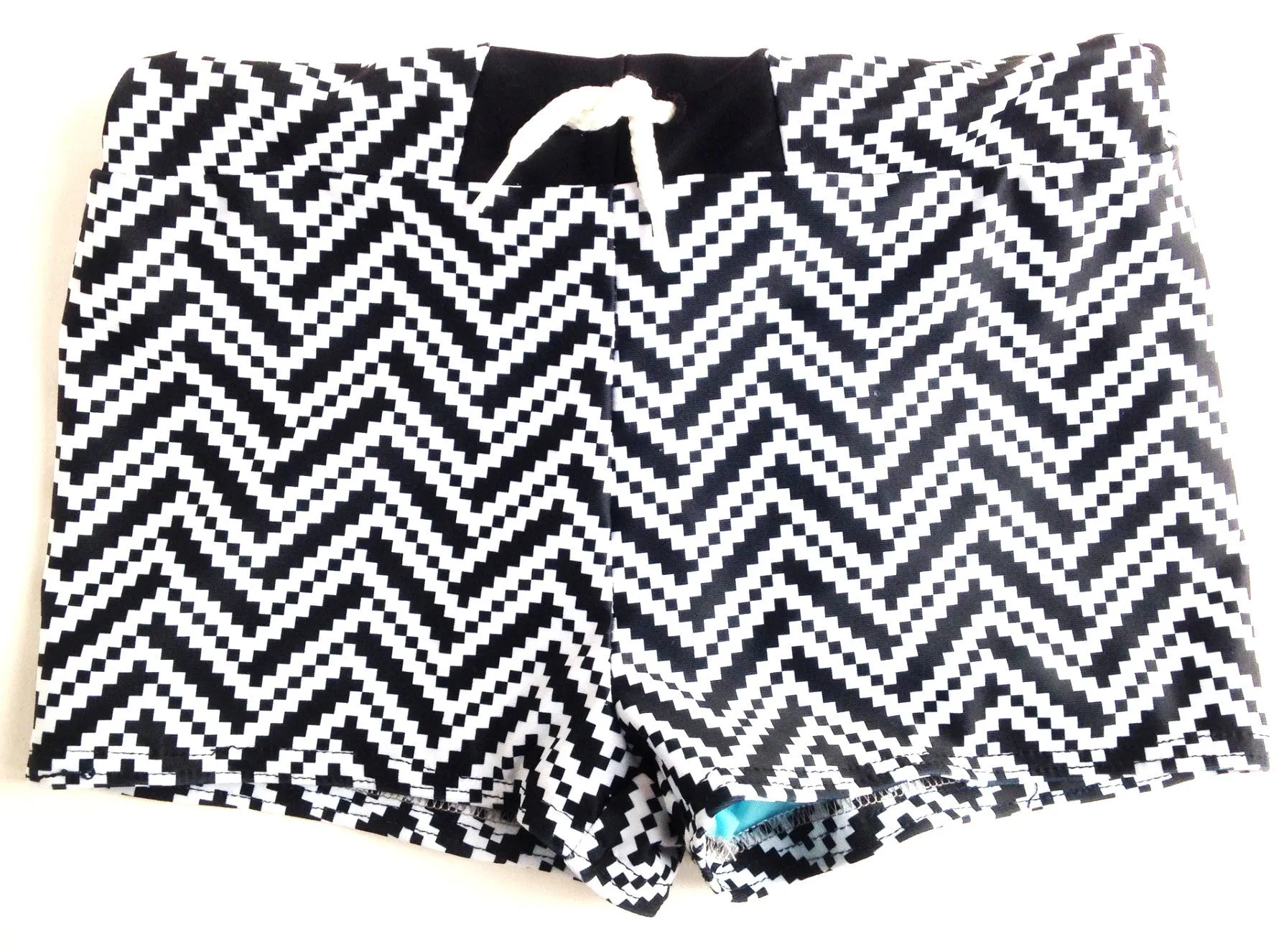 Swim Trunk in Zigzag Racer
