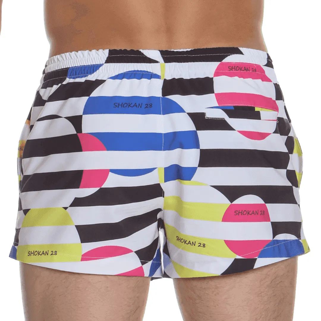 Swim Trunks Geometric Pop