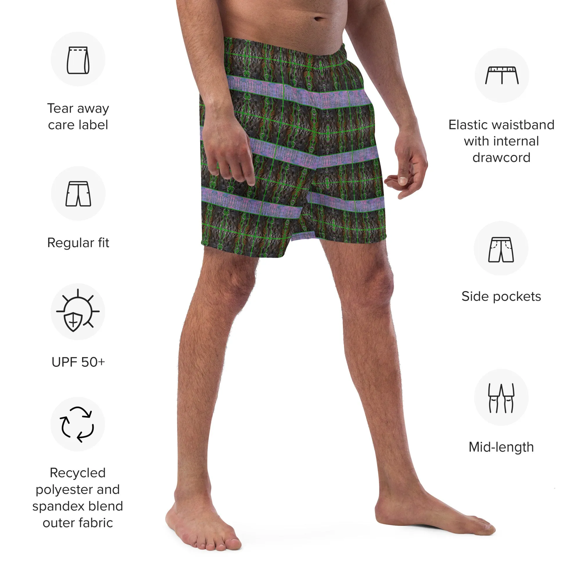 Swim Trunks (Virilis)(Tree Link Purple Logo Stripe) RJSTH@Fabric#5 RJSTHS2023 RJS