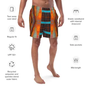 Swim Trunks (Virilis)(Tree Link Stripe Blue Logo) RJSTH@Fabric#12 RJSTHS2023 RJS