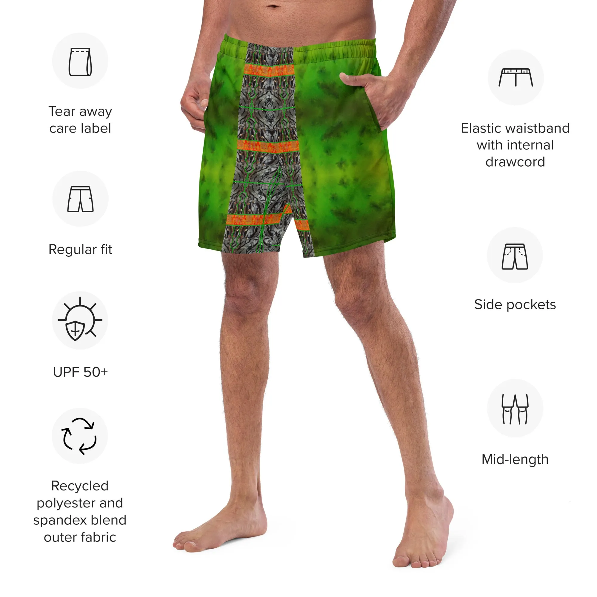 Swim Trunks (Virilis)(Tree Link Stripe Orange Logo) RJSTH@Fabric#3 RJSTHS2023 RJS