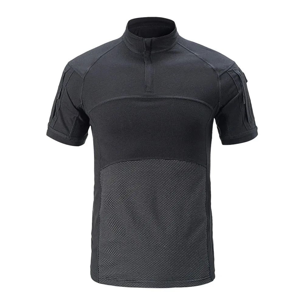 Tactical Short Sleeve Camouflage Print Shirt