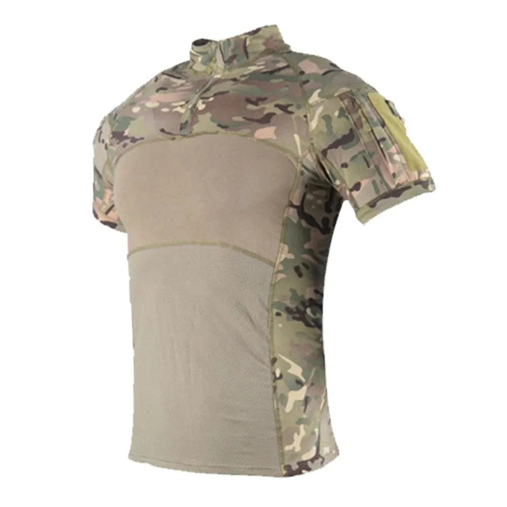 Tactical Short Sleeve Camouflage Print Shirt