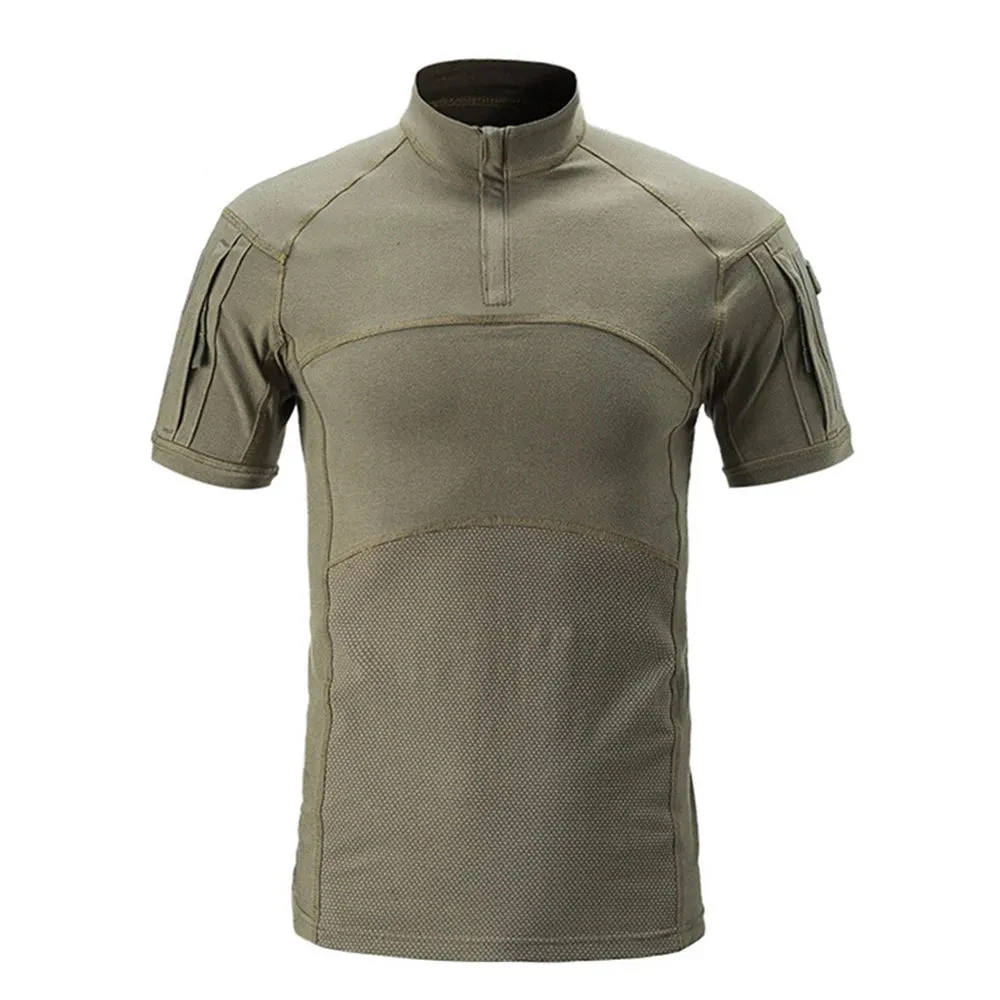 Tactical Short Sleeve Camouflage Print Shirt
