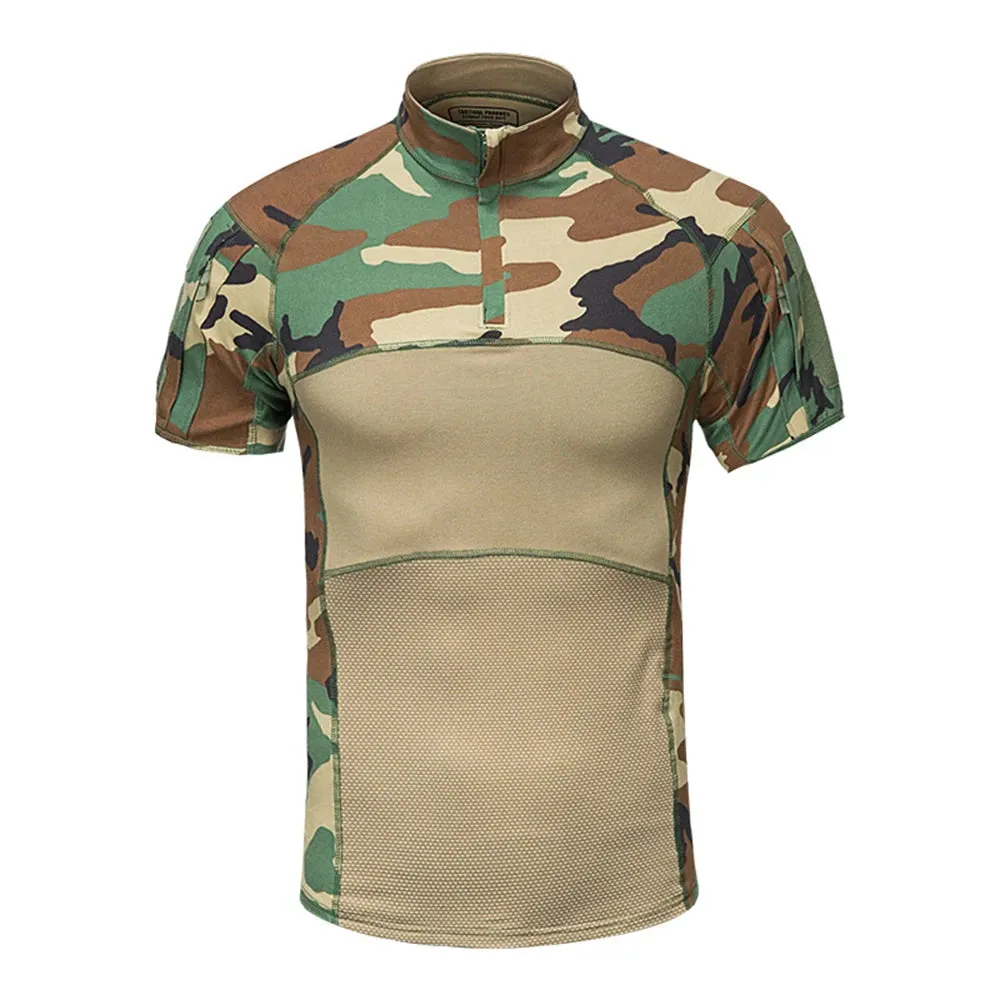 Tactical Short Sleeve Camouflage Print Shirt