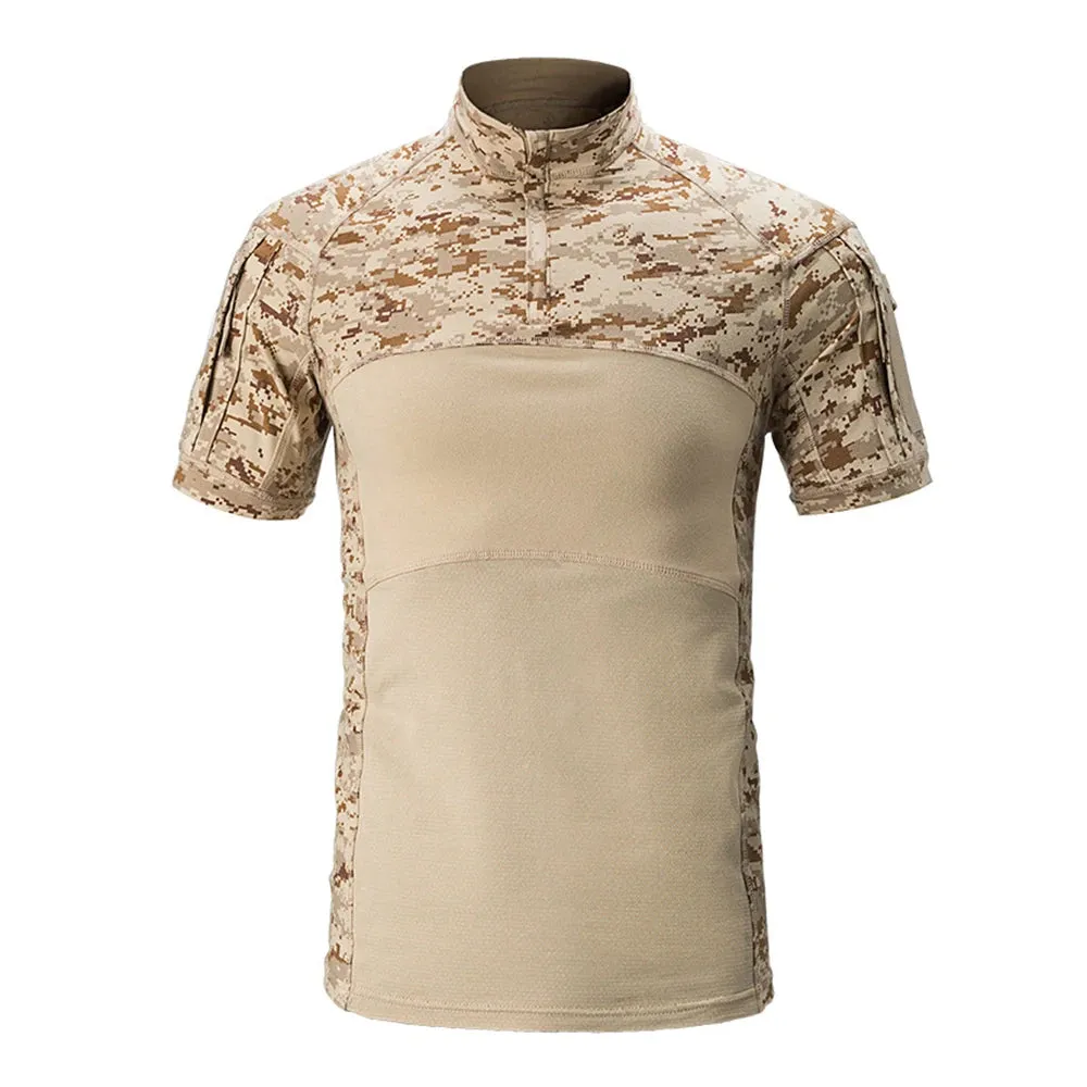 Tactical Short Sleeve Camouflage Print Shirt