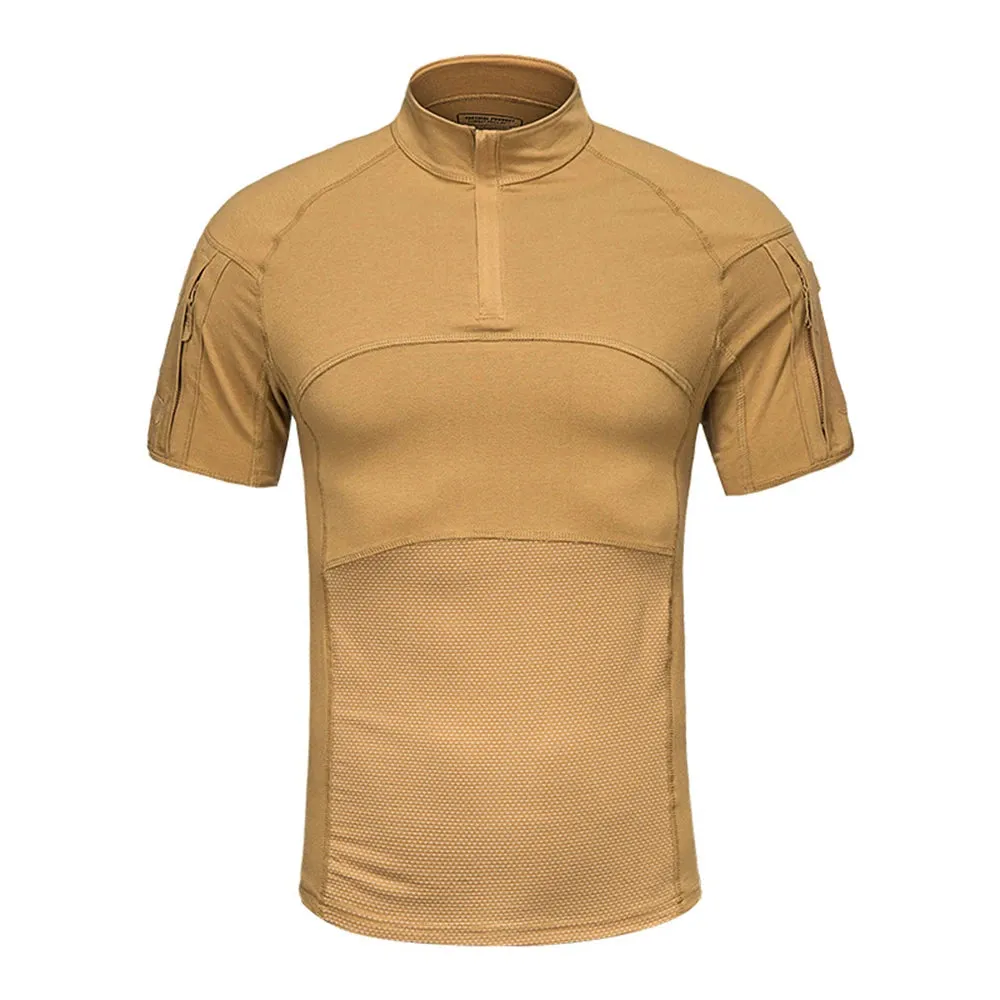 Tactical Short Sleeve Camouflage Print Shirt