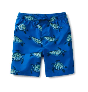 Tea Sea Turtle Swim Trunk