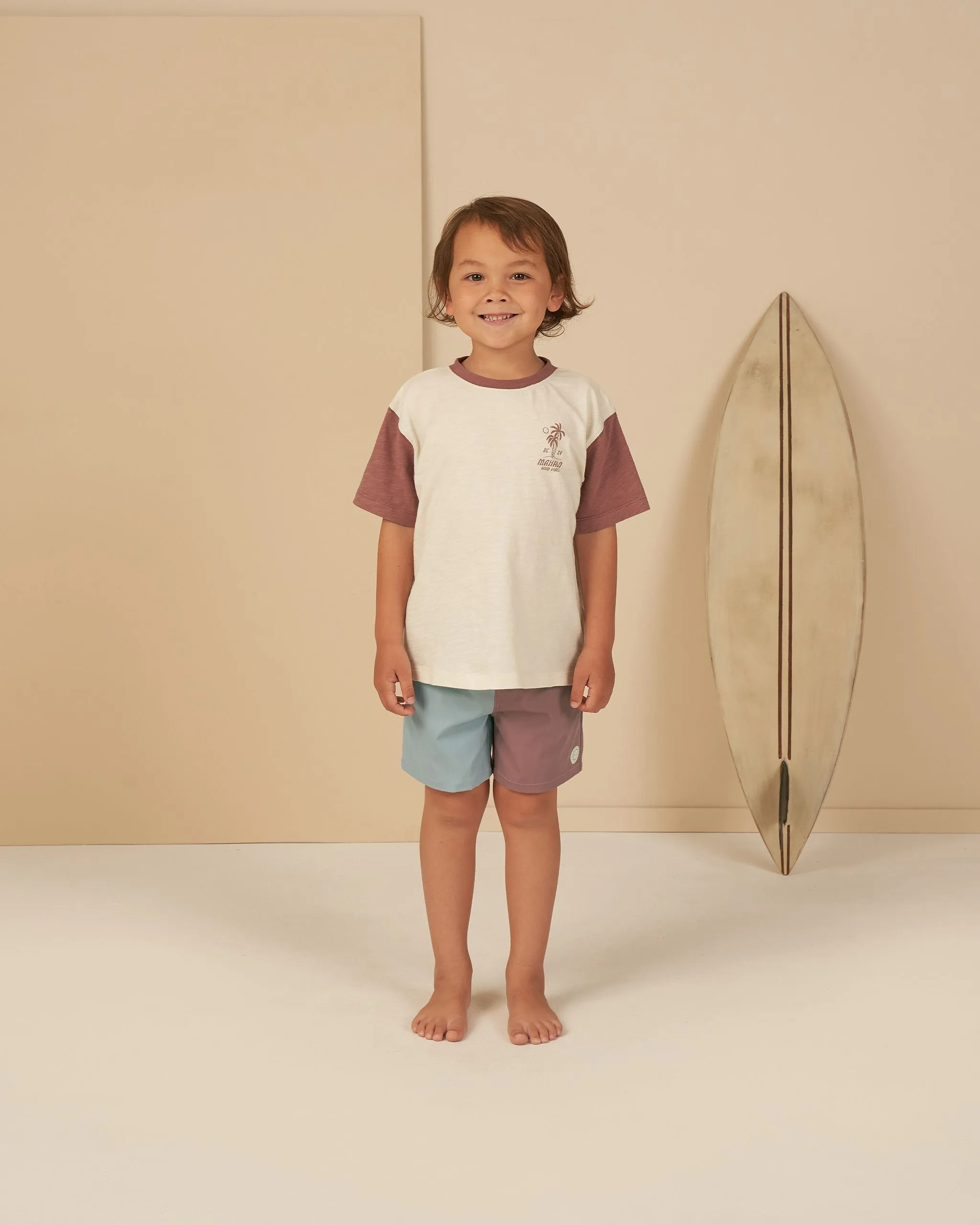The Board Short by Rylee   Cru - Mulberry - BABY