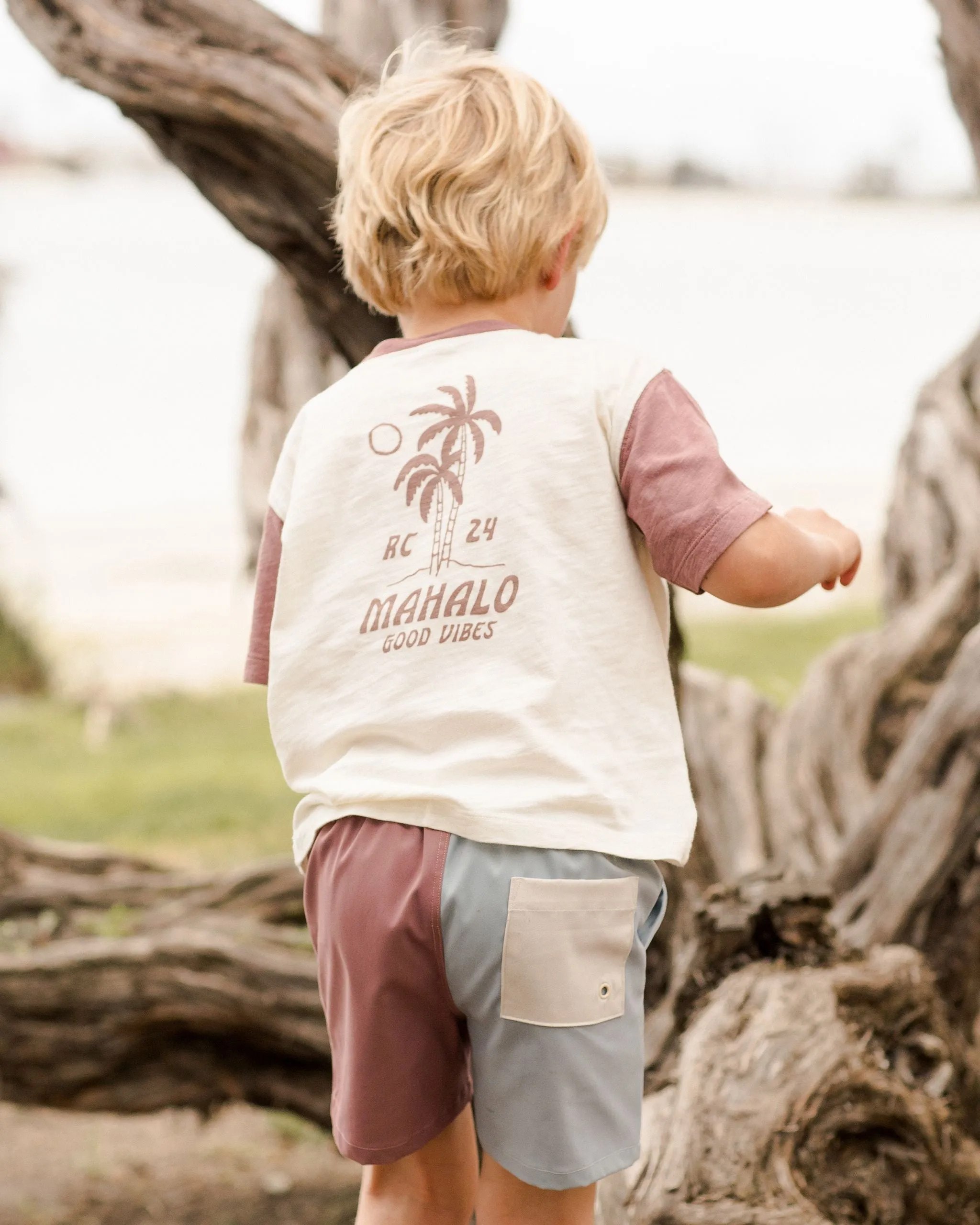 The Board Short by Rylee   Cru - Mulberry - BABY